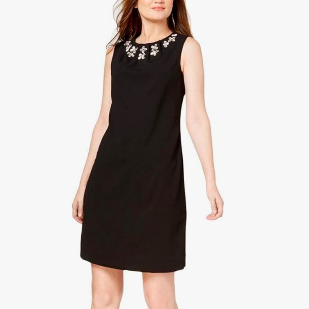 Calvin Klein Black Embellished Dress